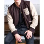 Handmade Hotline Miami Jacket - Payday 2 Brown B logo Varsity Cosplay Costume