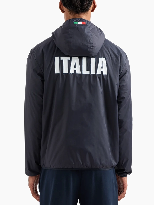 Italia Team Paris 2024 men's recycled fabric hooded jacket