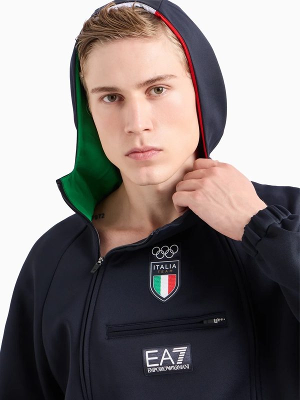 Italy Olympic Zip Up Hoodie 2024