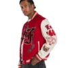 Jeff Hamilton 49ers Wool and Leather Varsity Jacket