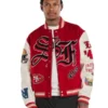 Jeff Hamilton San Francisco 49ers Wool and Leather Varsity Jacket