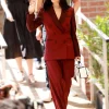 Jenna Ortega 2024 Venice Film Festival Maroon Suit