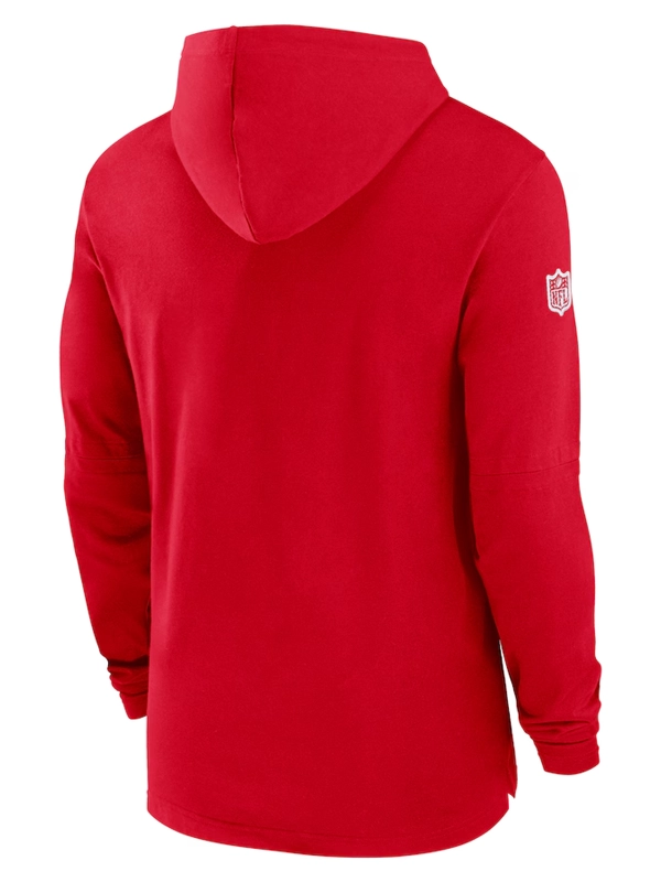 Kansas City Chiefs Red Sideline Hoodie Long Sleeve T-Shirt