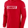 Kansas City Chiefs Red Sideline Hoodie Performance Long Sleeve T-Shirt