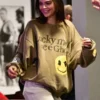 Kendall Jenner Lucky Me See I Ghosts Brown Crewneck Sweatshirt