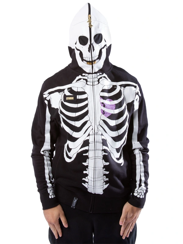 LRG DEAD store SERIOUS Skeleton Hoodie 4XL