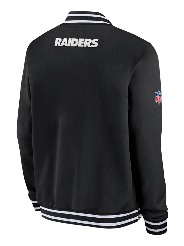 Las Vegas Raiders Coach Black Bomber Jacket