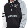 Las Vegas Raiders Half Zip Pullover Starter Jacket