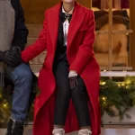 Lily Collins Emily in Paris S04 Red Coat