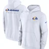 Los Angeles Rams Sideline Club White Pullover Hoodie