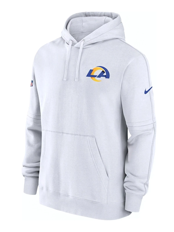 Los Angeles Rams White Pullover Hoodie