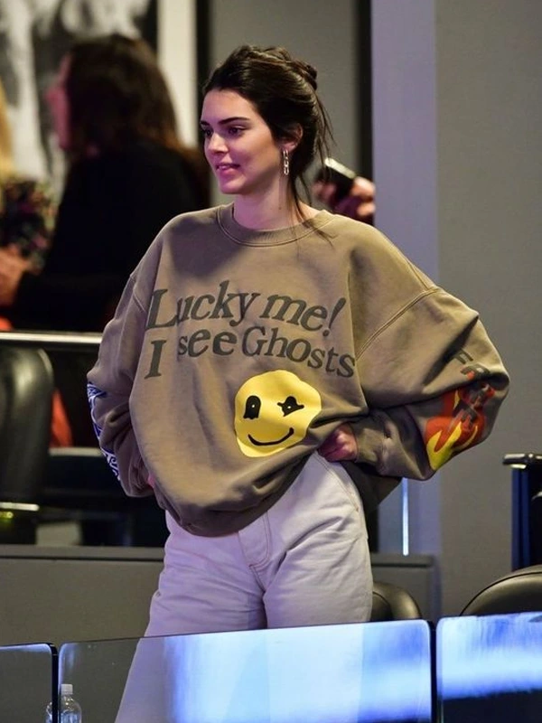 Lucky Me See I Ghosts Kendall Jenner Crewneck Sweatshirt