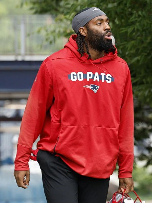 Patriots red hoodie hotsell