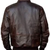 Men's A2 Aviator Flight Bomber Brown Leather Jacket