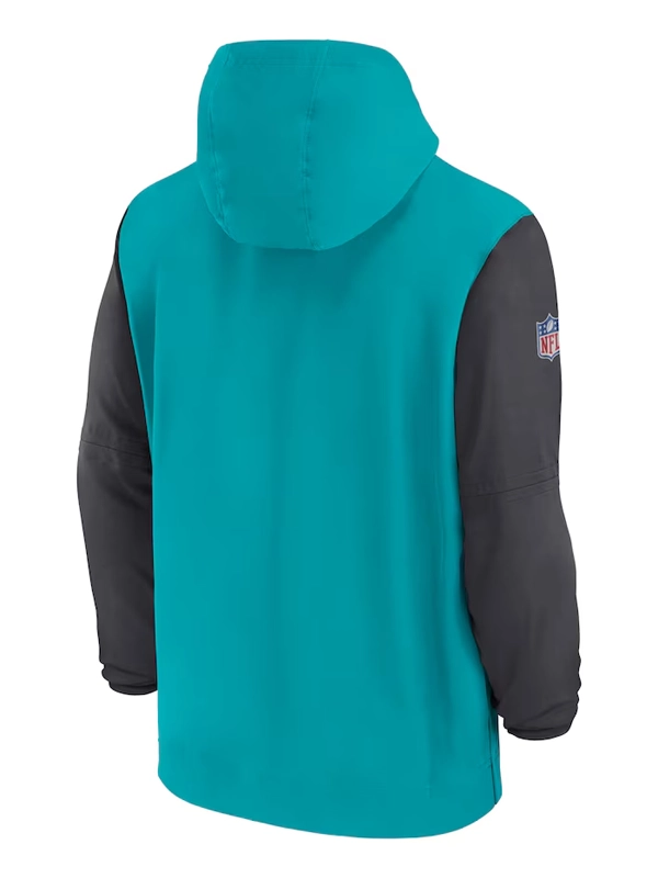 Miami Dolphins Pre-Game Half-Zip Hoodie Jacket