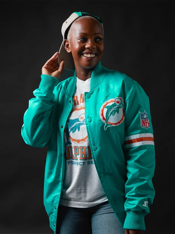 Miami Dolphins Satin Jacket