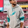 Mike McDaniel Miami Dolphins Grey Sideline Club Hoodie