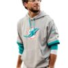 Mike McDaniel Miami Dolphins Grey Sideline Hoodie