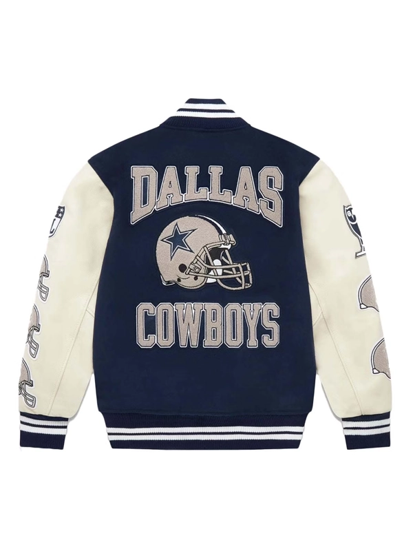 NFL Dallas Cowboys Varsity OVO Jacket Blue