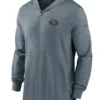 NFL Nike Heather Gray San Francisco 49ers Sideline Team Pop Full-Zip Hoodie Jacket