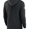 New Orleans Saints Black Sideline Hoodie Long Sleeve T-Shirt