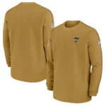 New Orleans Saints Coach Gold Long Sleeve T-Shirt