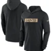 Nike Black New Orleans Saints Sideline Hoodie Performance Long Sleeve T-Shirt