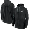 Nike Black Philadelphia Eagles Sideline Club Full-Zip Hoodie