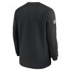 Nike Black Philadelphia Eagles Sideline Coaches Long Sleeves Top