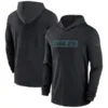 Nike Black Philadelphia Eagles Sideline Hoodie Performance Long Sleeve T-Shirt