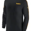 Nike Black Pittsburgh Steelers Sideline Coach UV Performance Long Sleeve T-Shirt