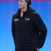 Olympic Team USA Black Puffer Hooded Jacket