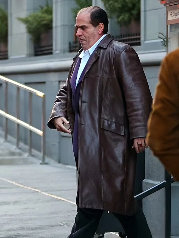 Oswald Cobblepot The Penguin Brown Leather Coat