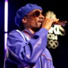 Paris 2024 Olympics Snoop Dogg Purple Leather Bomber Jacket