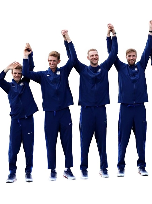 Paris 2024 Olympics Team USA Blue Tracksuit