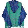 Pashmina Green & Blue Hoodie