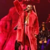 Past Present Future Tour Usher Red Fur Coat