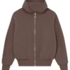 Perplex Borwn Zip Hoodie