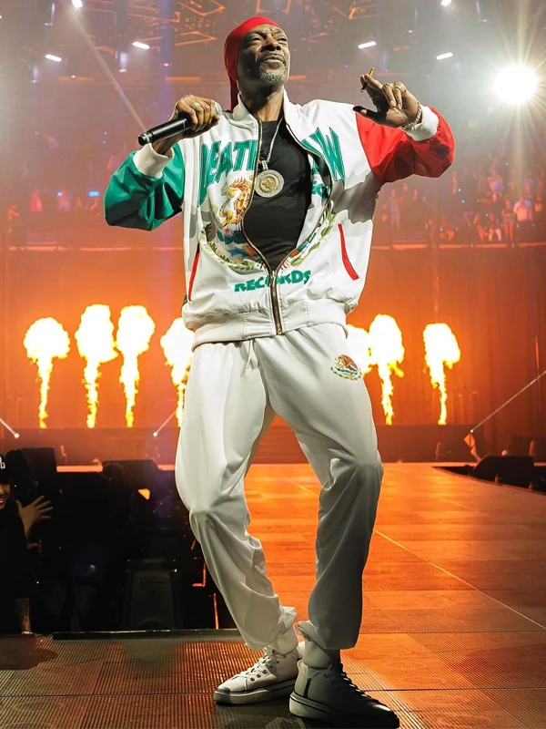 Peso Pluma Exodo Tour Snoop Dogg White Tracksuit