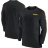 Pittsburgh Steelers Black Sideline Coach Long Sleeve T-Shirt