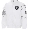 Raiders Al Davis Gust Oxford White Jacket