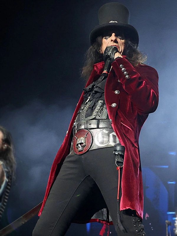 Red Velvet Alice Cooper Coat