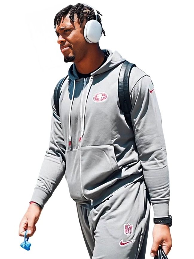 San Francisco 49ers Grey Zip-Up Hoodie