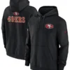 San Francisco 49ers Sideline Club Black Pullover Hoodie