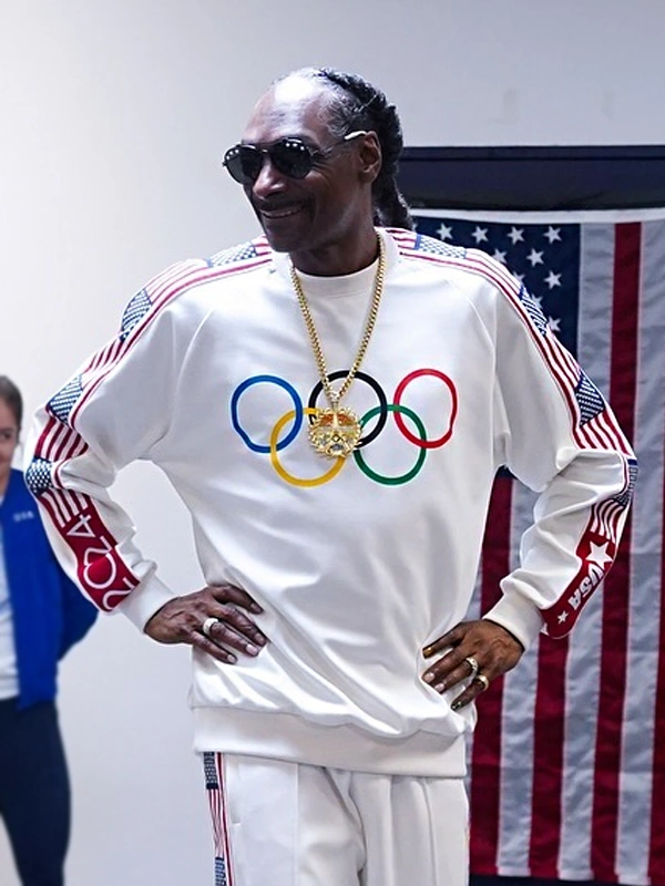 Snoop Dogg Team USA Olympic White Sweatshirt