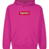 Supreme Box Logo Pink Hoodie