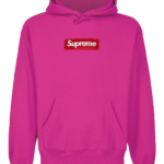 Supreme Box Logo Pink Hoodie