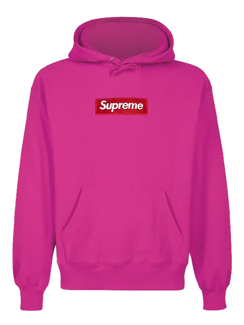 Supreme Box Logo Pink Hoodie Jackets Junction