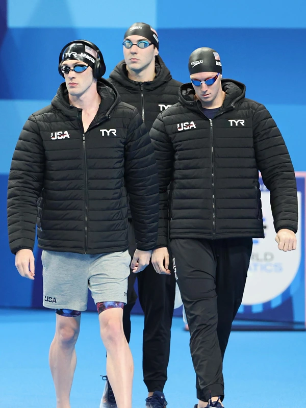 Team USA Black Puffer Olympic Jacket