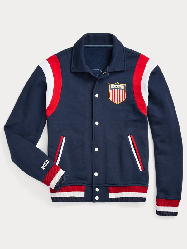 Baseball fleece jacket best sale